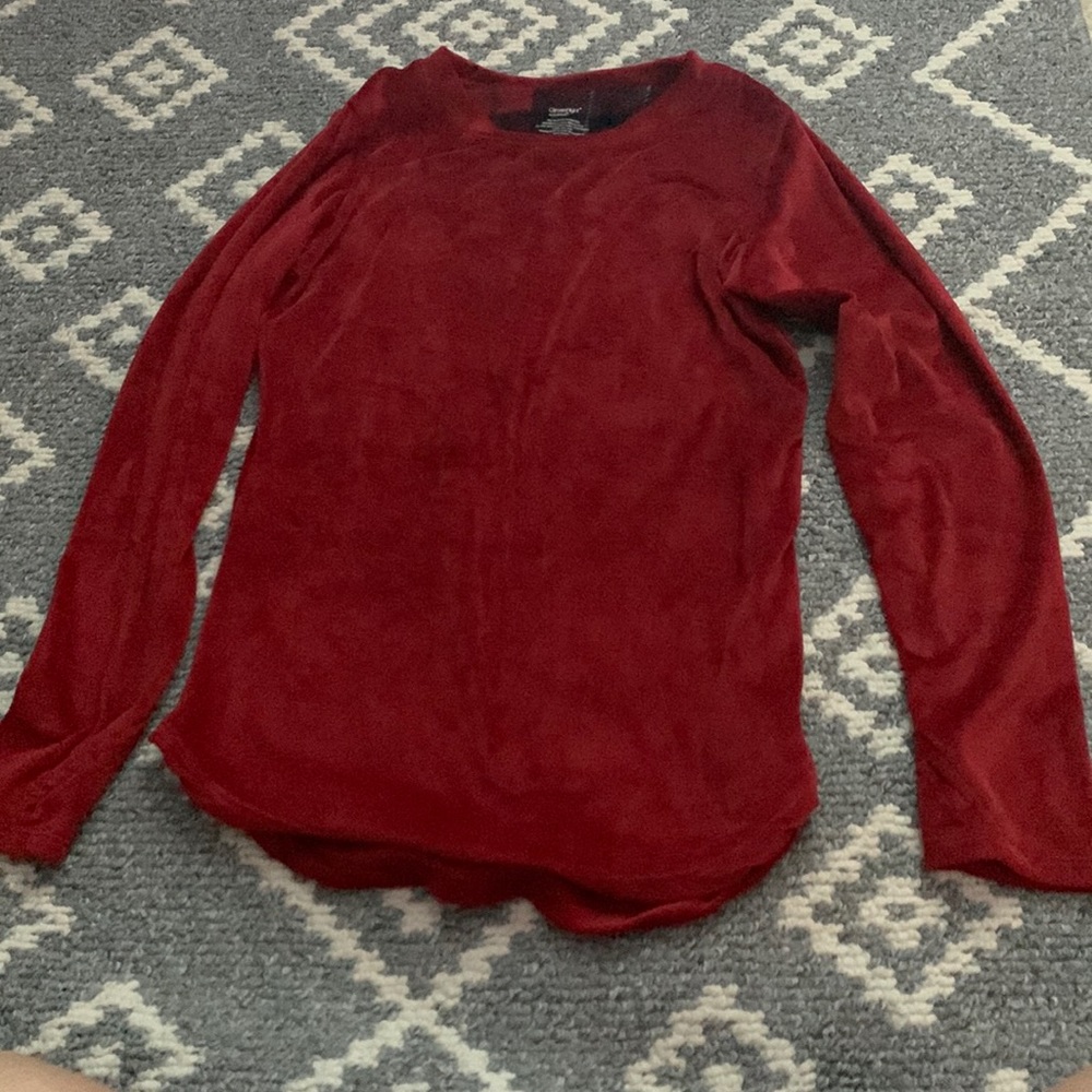 ClimateRight long sleeve super soft red shirt